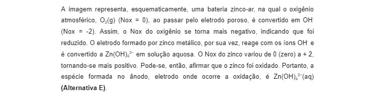 Resolução questão Enem eletroquímica
