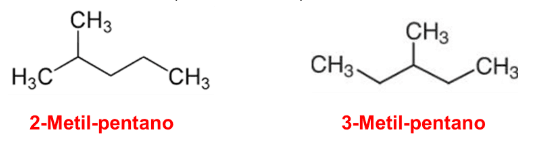 Representação do 2metil-pentano