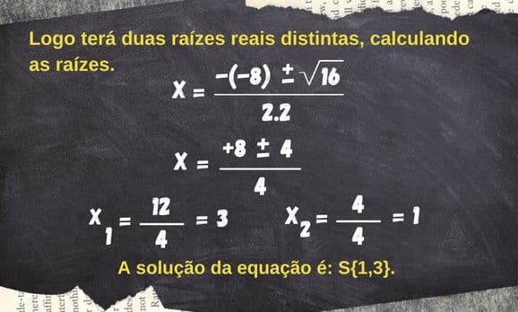 Cálculo das raízes de uma função quadrática