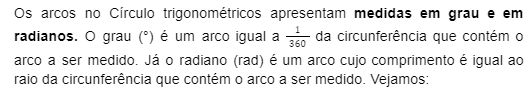 Conceito medidas do círculo