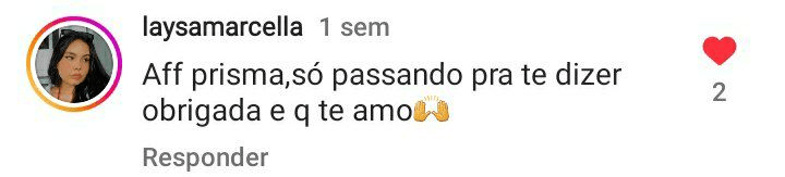 Depoimento de aluno prisma no Instagram