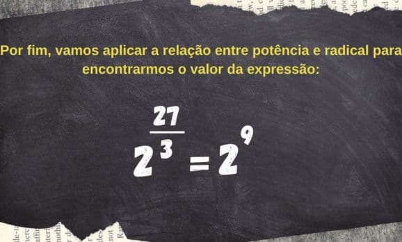 Imagem com exemplo de resolução de questão com radicais 3