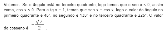 Explicação questão do Enem sobre círculo trigonométrico