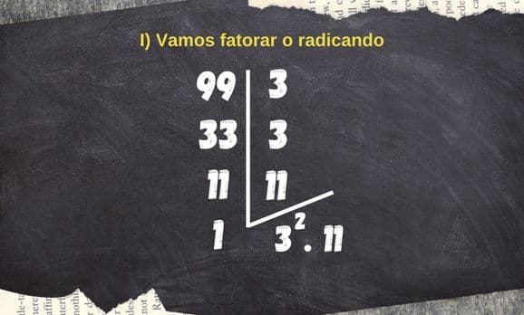 Imagem com exemplo de fatoração