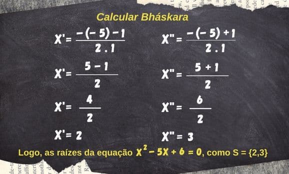 Imagem dois com resolução de questão sobre equação do segundo grau