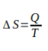 Fórmula da variação de entropia